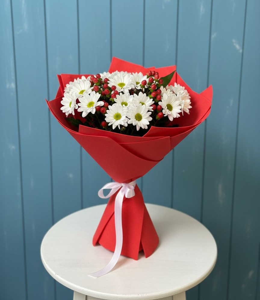 Букет цветов из: Хризантемы в Нестеровской