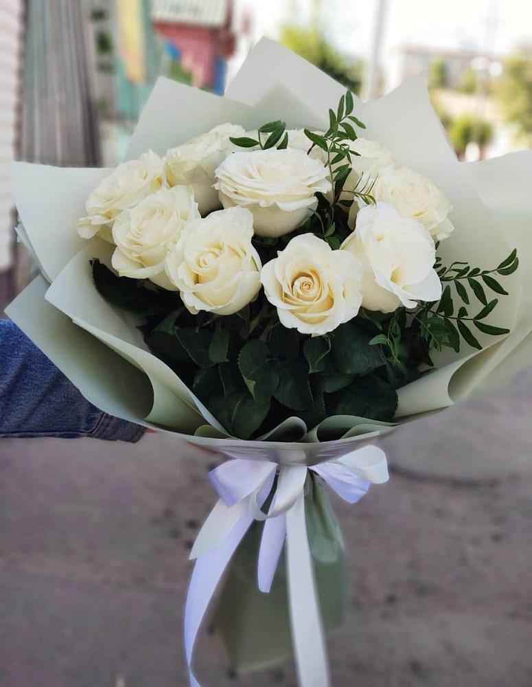 Букет Белые розы Проуд в Нестеровской