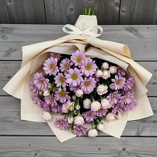 Букет цветов из:  Розы и Хризантемы в Нестеровской