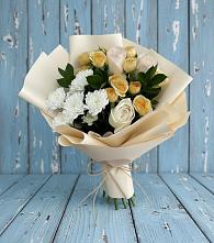 Букет цветов из:  Розы и Хризантемы в Нестеровской