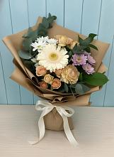 Букет цветов из:  Герберы и Хризантемы в Нестеровской