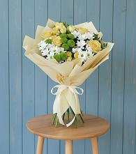 Букет цветов из:  Хризантемы и Розы в Нестеровской