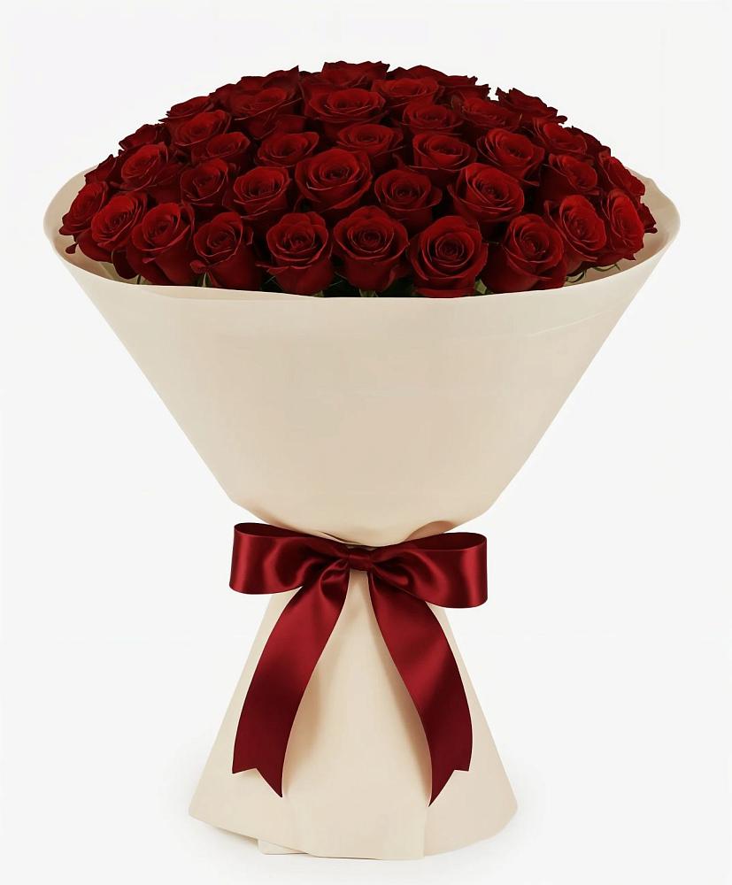 Букет 101 Бордовая роза Блэк Бакарра в Нестеровской