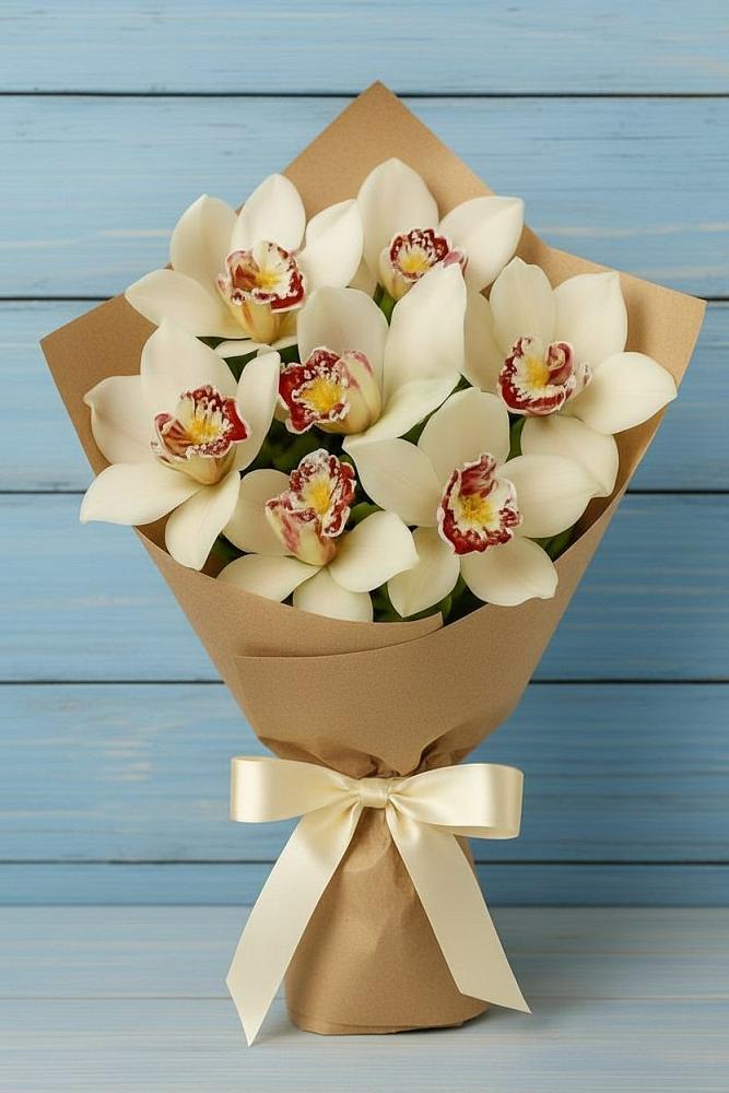 Букет цветов из: Орхидеи и Розы в Нестеровской