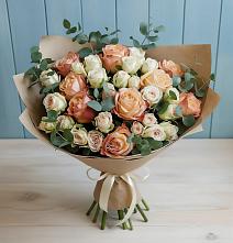 Букет цветов из:  Альстромерии и Розы в Нестеровской